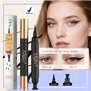 [BPOM] Allphv Eyeliner Stamp 2in1 Waterproof Eyeliner Professional Black Anti Air Tahan Lama