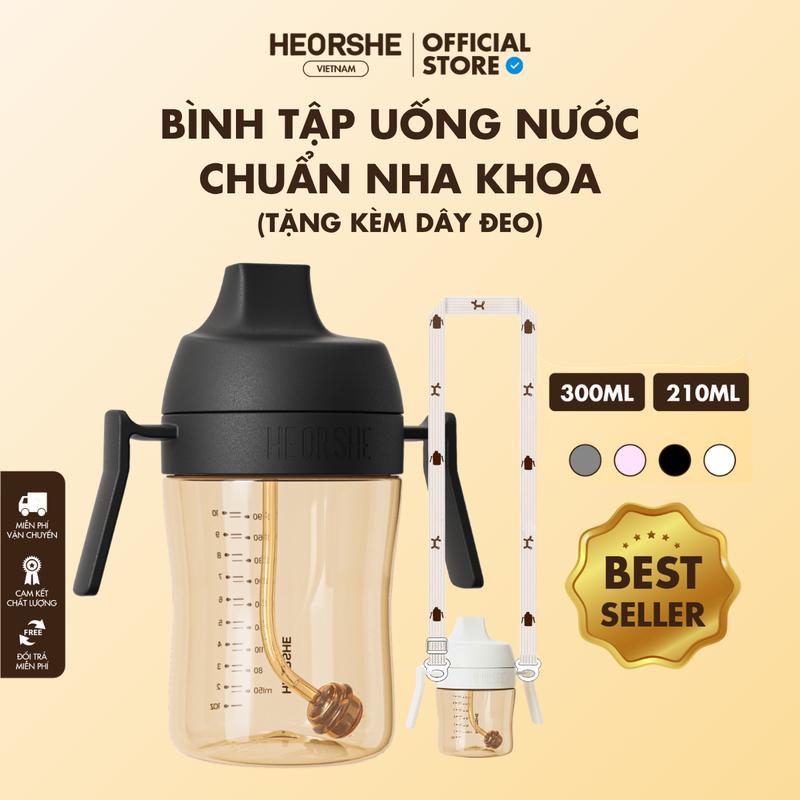 Bình Tập Uống Nước Chuẩn Nha Khoa Chất Liệu PPSU Cao Cấp_HEORSHEVN