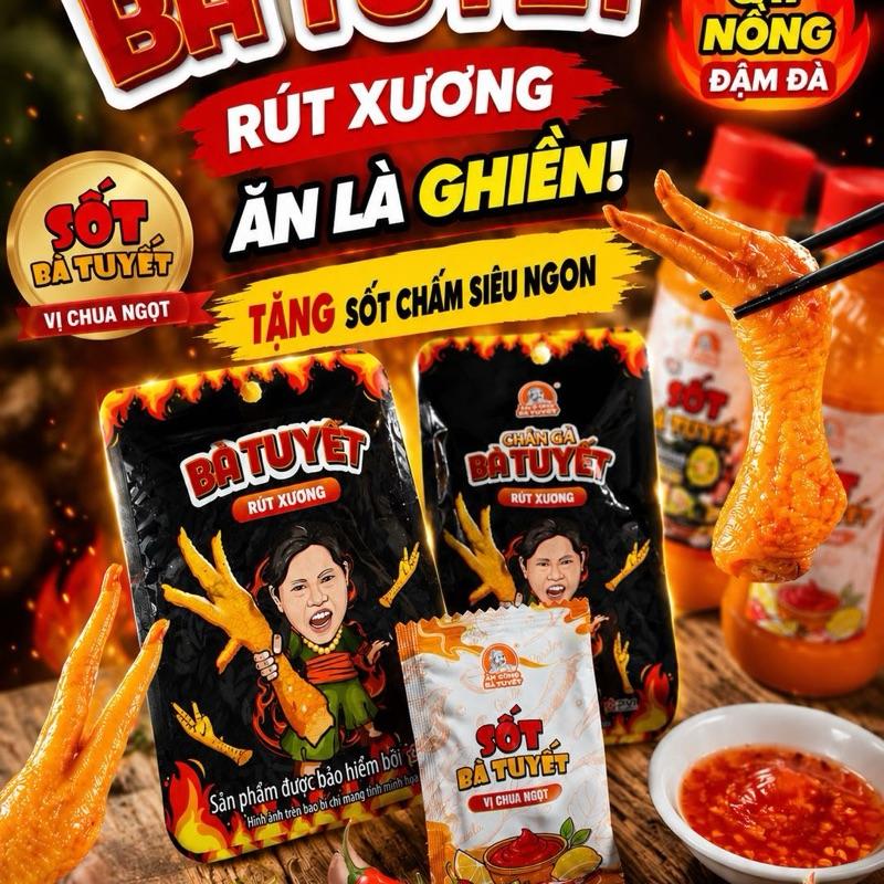 Combo 3 gói chân gà rút xương bà Tuyết khổng lồ- ngon khó cưỡng