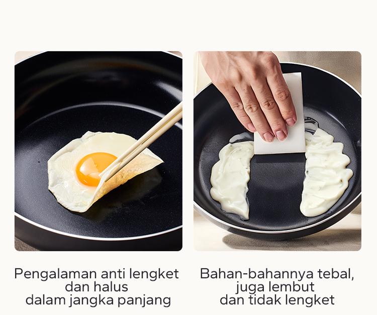 Redchef Nonstick Ceramic Rock Sea 7 Pcs Cookware Set Non PFAS& PTFE& PFOA Suitable for All Stoves Wok Frying Pan