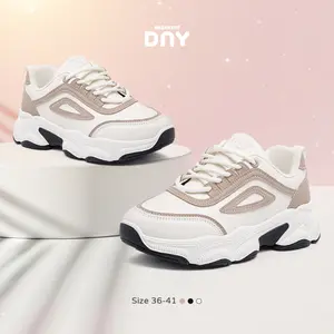 Sneakers DNY Sepatu Sneakers Wanita Terbaru Model Sport Korea Sepatu Jalan Cewek DNY366