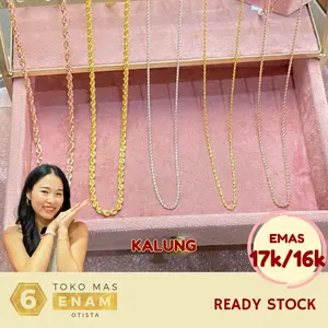 Kalung Emas Lilit Korea Collection- Rosegold 17k / Whitegold 17k / Yellowgold 16k