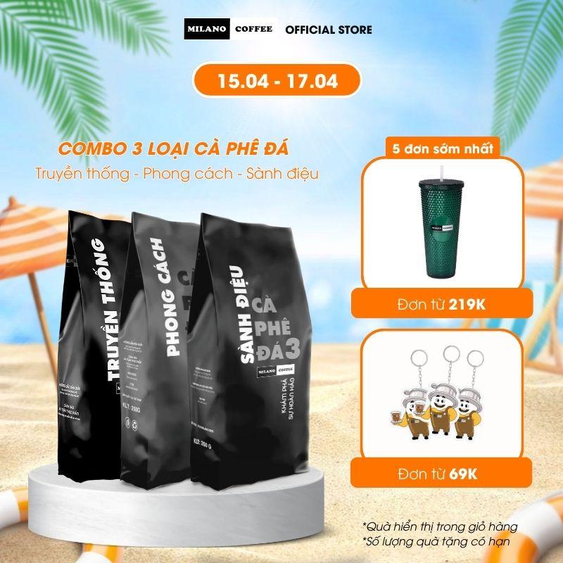 Combo cà phê Đá Milano loại Truyền Thống - Phong Cách - Sành Điệu