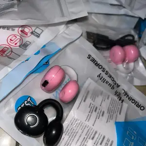 Ear Clip TWS Bone Conduction Bluetooth 5.3 Earphone Headset Jepit Telinga Wireless Sport Gaming Musik Bass Stereo Suara Jernih untuk Aktivitas Olahraga dan Gaming