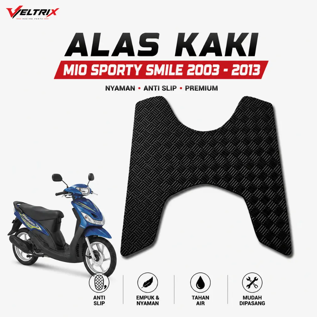 Veltrix Sparepart - Karpet Motor Mio Karbu/Mio Sporty/Mio Smile Thn 2003 sd 2013