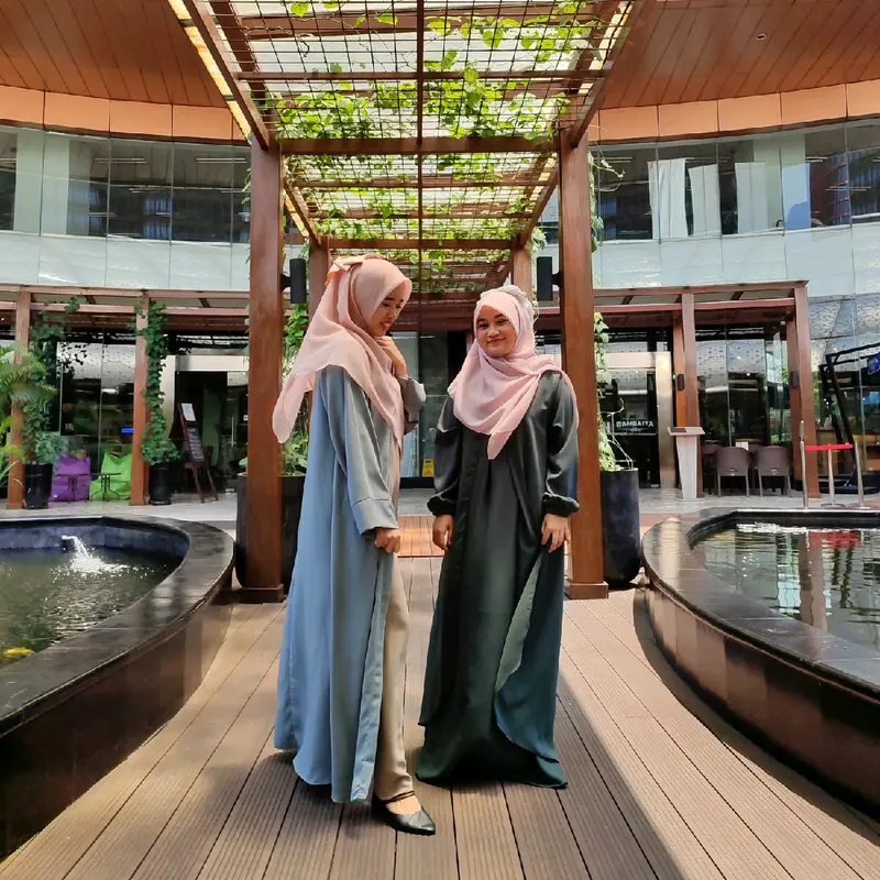 Abaya Arab Polos Gamis Simple Dress Delia Premium Free Hijab Paris Jadul dan Bross Magnet Muslim Wanita Syari Mewah 4
