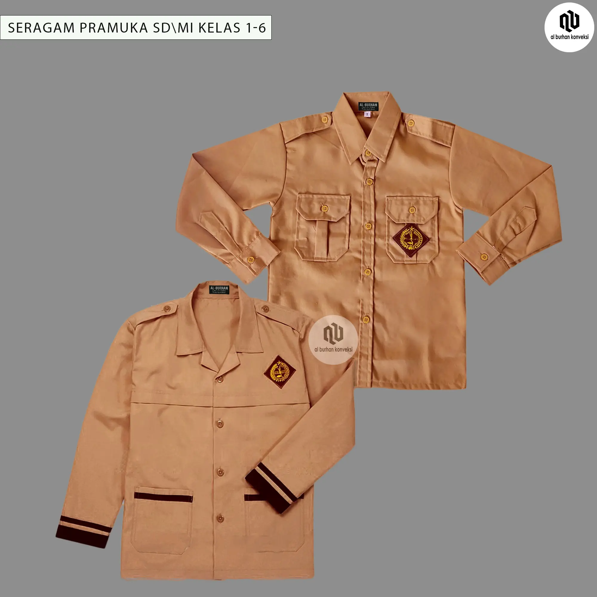 BAJU PRAMUKA LENGAN PANJANG SD,SMP,SMA