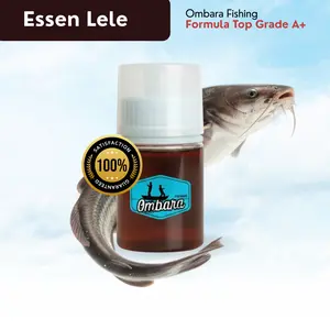 OMBARA FISHING Essen Lele Super - Racikan Oplosan Ampuh untuk Lomba Galatama & Harian, Aroma Daging Blenok, Target Rame & Indukan Besar Umpan Bawal Patin