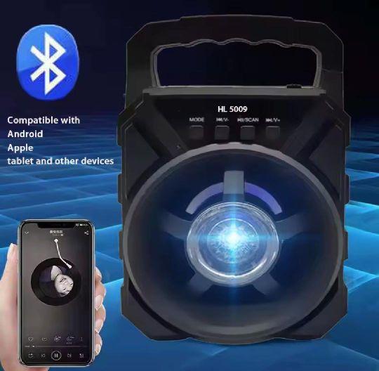 E EN Speaker Bluetooth Karaoke Mic | Speaker Super Bass MP3 Usb Radio FM | COD A9 7