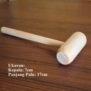 Palu Kayu Ecoprint Diamater 3cm Untuk Prakarya Peserta Didik berkualitas harga murah