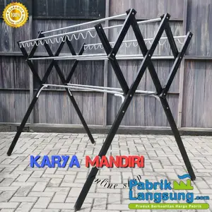 Jemuran Baju Jumbo / Pakaian / Handuk / Lipat / Aluminium 180cm