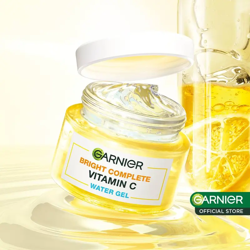 Garnier Bright Complete Water Gel Moisturizer 50ml + Night Cream 50ml 2