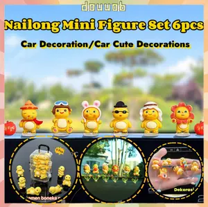 [Ready]Populer Set 6pcs Nailong Mini Figure  Dekorasi Mobil Populer Lucu Dasbor Mobil Ornamen Mobil Mini Ornamen Meja  Pajangan Dekorasi Tempelan Motor Nailong Car