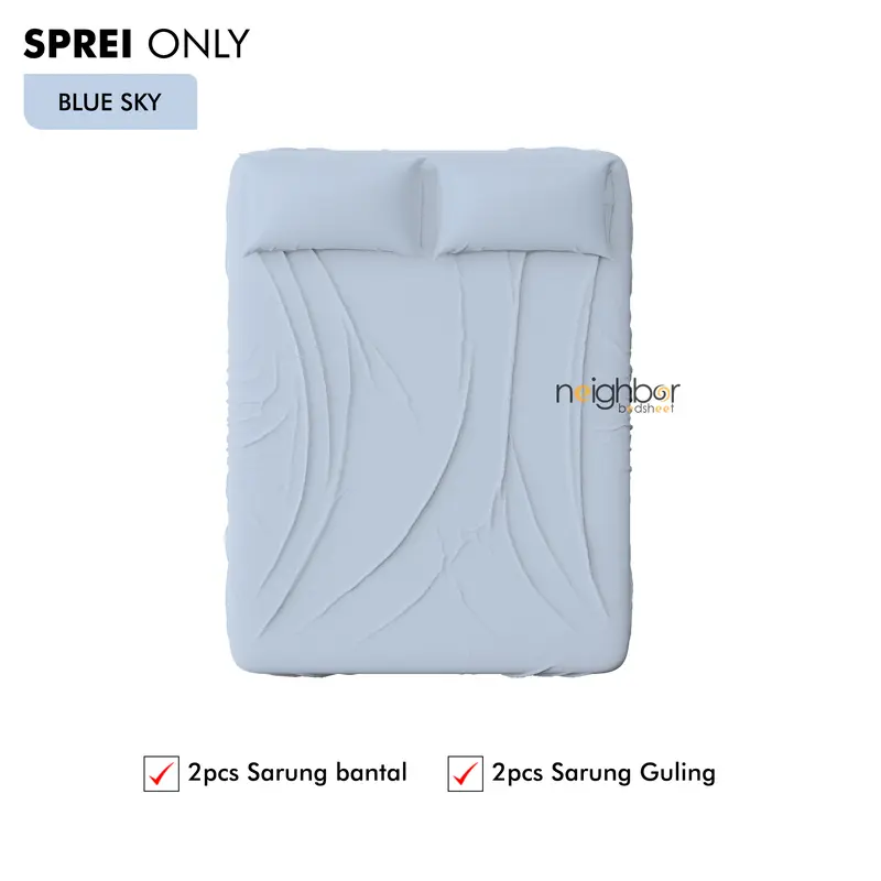 Sprei Set Only / Hanya Sprei Polos Ukuran 160x200 Premium Lembut Kasur Nomor 2 2
