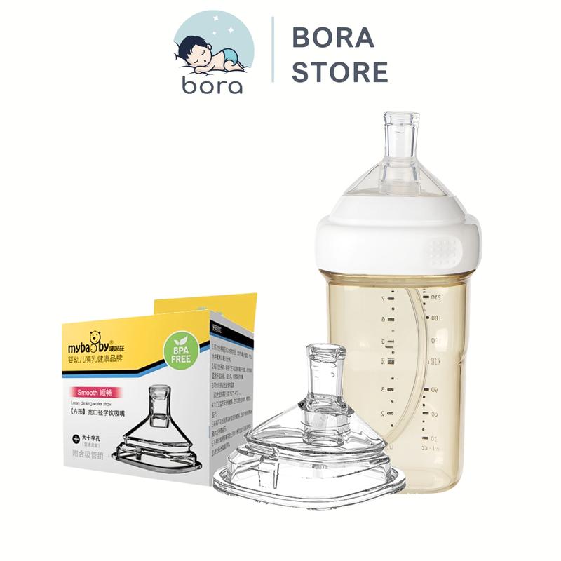Ống tập hút lắp vừa bình cổ vuông chống sặc chống đầy hơi - MyBaby