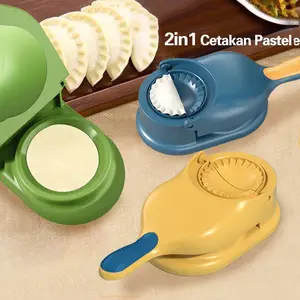 2 In 1 Dumpling mold,Cetakan Pastel /Alat Pembuat Kulit Pastel serbaguna/Alat Cetak Kulit Pangsit, Dapur