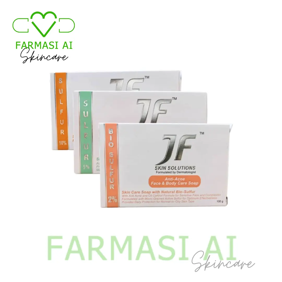 JF Skin Solutions Sulfur (2% / 5% / 10% ) Anti Acne Face & Body Care Soap 100g (Exp date in the description)