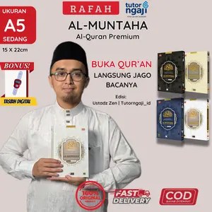 [UKURAN A5 SEDANG | ISI FULL WARNA] Al-Qur'an AL-MUNTAHA Terjemah dan Latin Per Kalimat + Kode Tajwid Super Praktis & Hadits Pilihan
