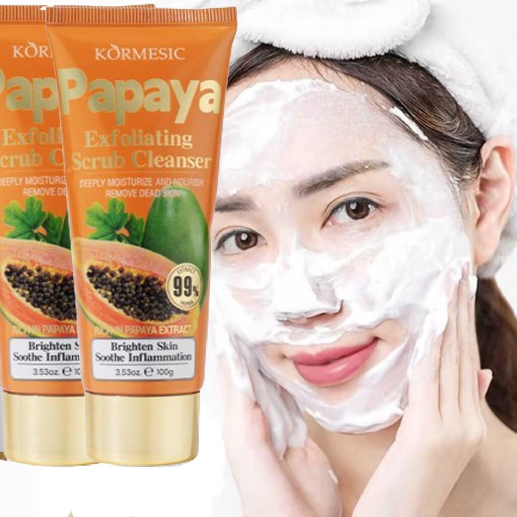 COD Kormesic Sabun Pepaya 100g Facial Wash Pemutih Penghilang Flek Hitam Mencerahkan Warna Kulit Kontrol Minyak Melembabkan Penghilang Flek Hitam Pembersih Wajah Pemutih Wajah Jerawat Tungau Pembersih