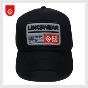 LINKSWEAR Topi Jaring Pria Original Distro Trucker Hat LTT091 Lotto Busa Nyaman All Size 60-63 cm Visor 7 cm Strap Gesper Plastik Fleksibel Topi Jaring Pria Linkswear