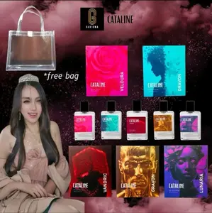 (EXCLUSIVE LIANA X CATALINE) 6 BOX 55 ML CATALINR VELUERA,DRAVON,VANDRIC,GRAVON DAN LUNAIRA FREE TAS CANTIK