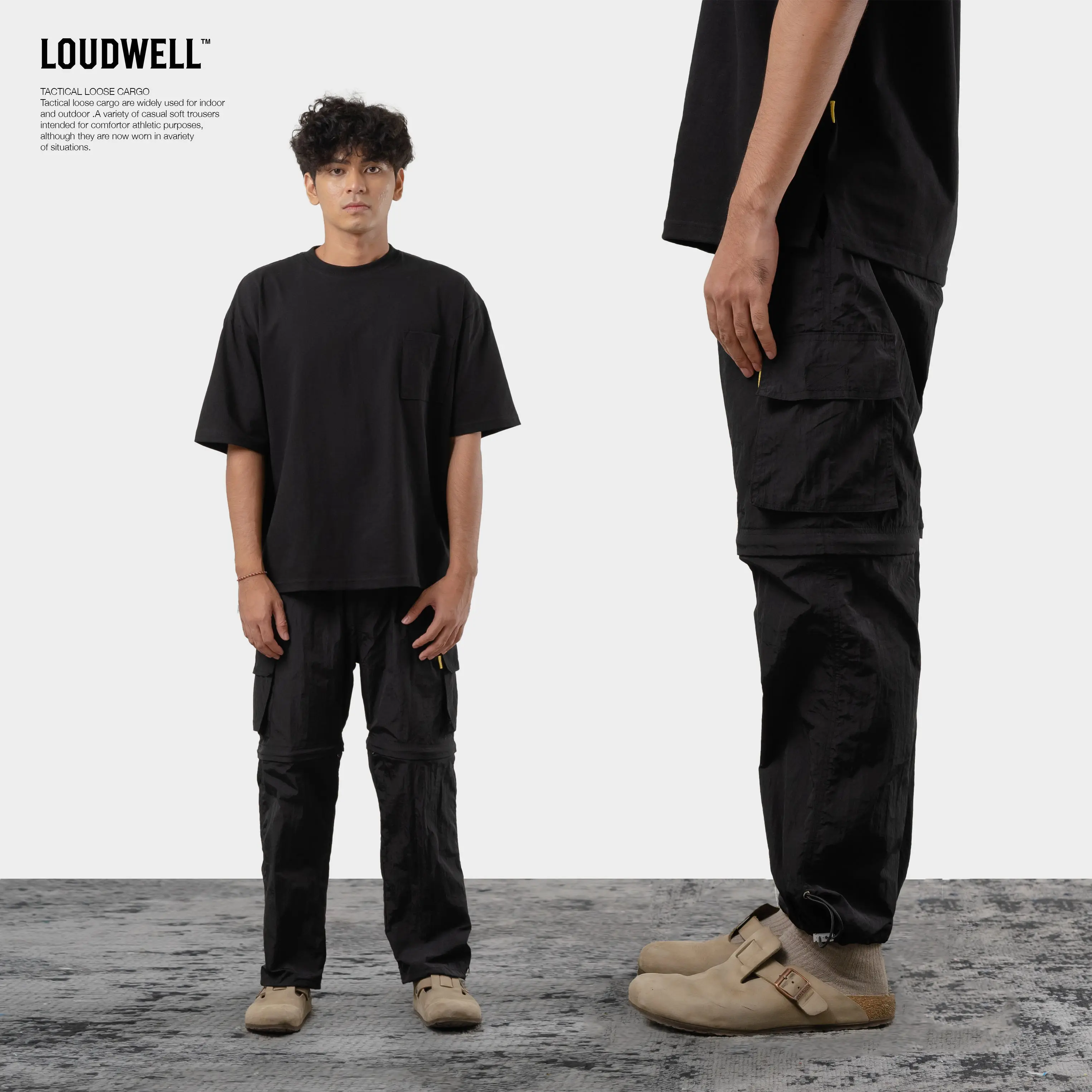 LOUDWELL CELANA TLC TYPE 4 | DETECHABLE PANTS | CARGO SAMBUNG PARASUT | TACTICAL LOOSE CARGO | NYLON CARGO PANTS