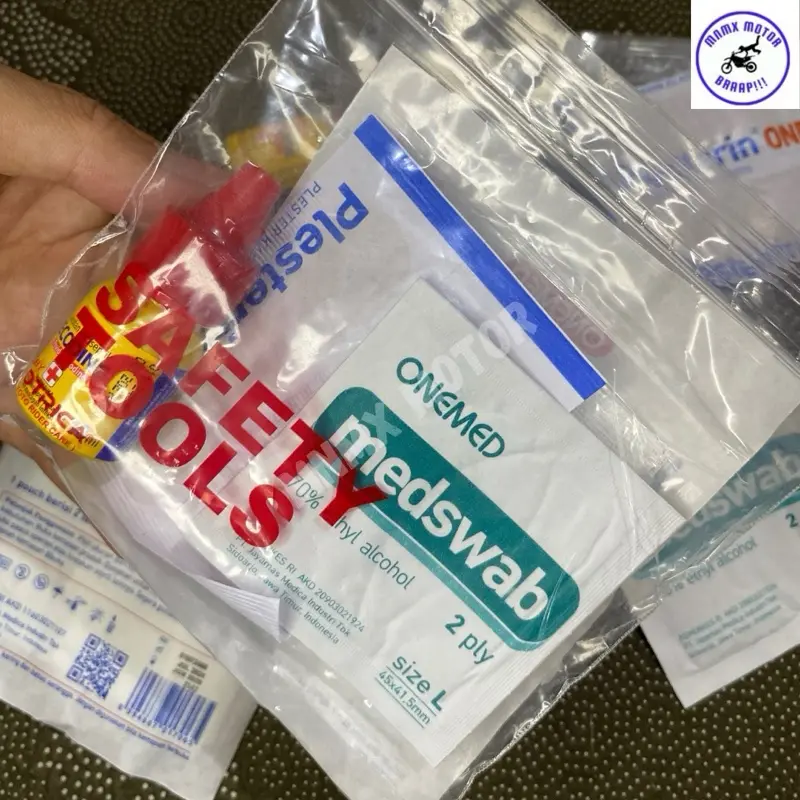 PAKETAN ANTISEPTIK ECODINE 10ML / ANTISEPTIK OBAT LUKA / BETADINE P3K Lengkap OneMed First Aid / Obat Pertolongan Pertama 1
