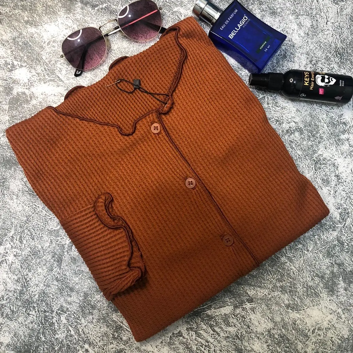 Cardigan cewe lengan panjang / cardigan wafle rajut