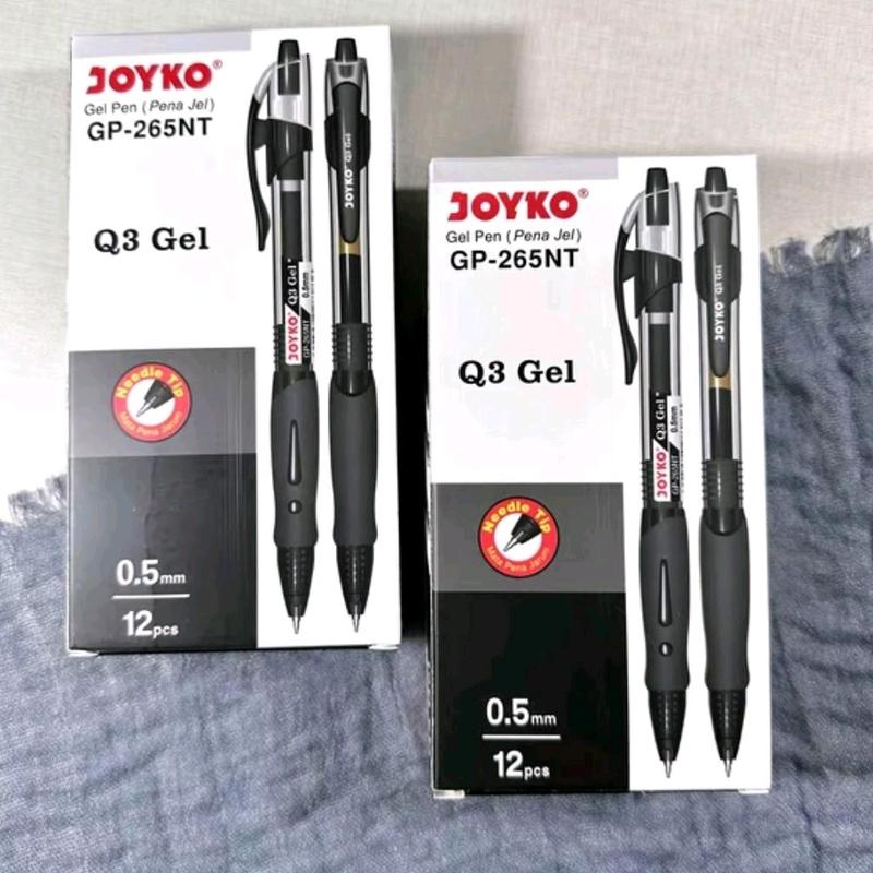 Pulpen Joyko Needle Tip Q3 Gel GP-265NT (TINTA HITAM) - Stationery 2