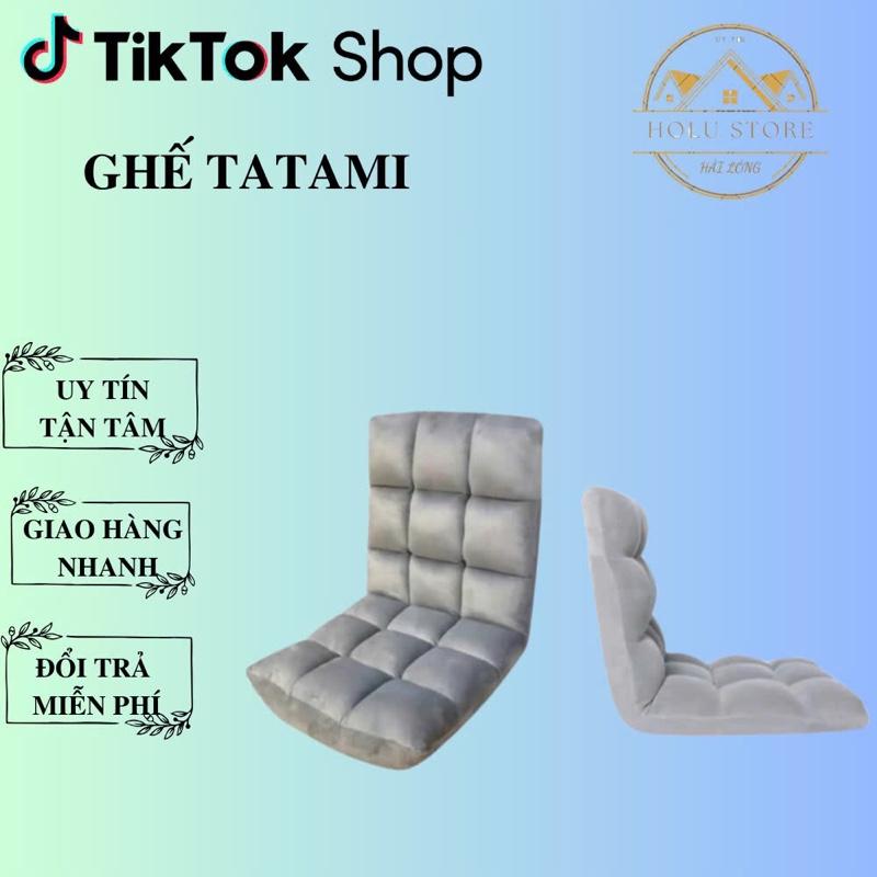 Ghế ngồi bệt Tatami tựa lưng Phong Cách Nhật Bản - Ghế Điều Chỉnh 5 Nấc