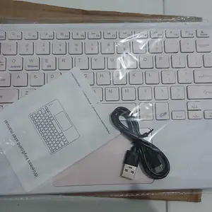 Wireless Keyboard With Touchpad 10 Inch Rechargeable RGB For iPad Tablet IOS Android Windows Wireless Bluetooth