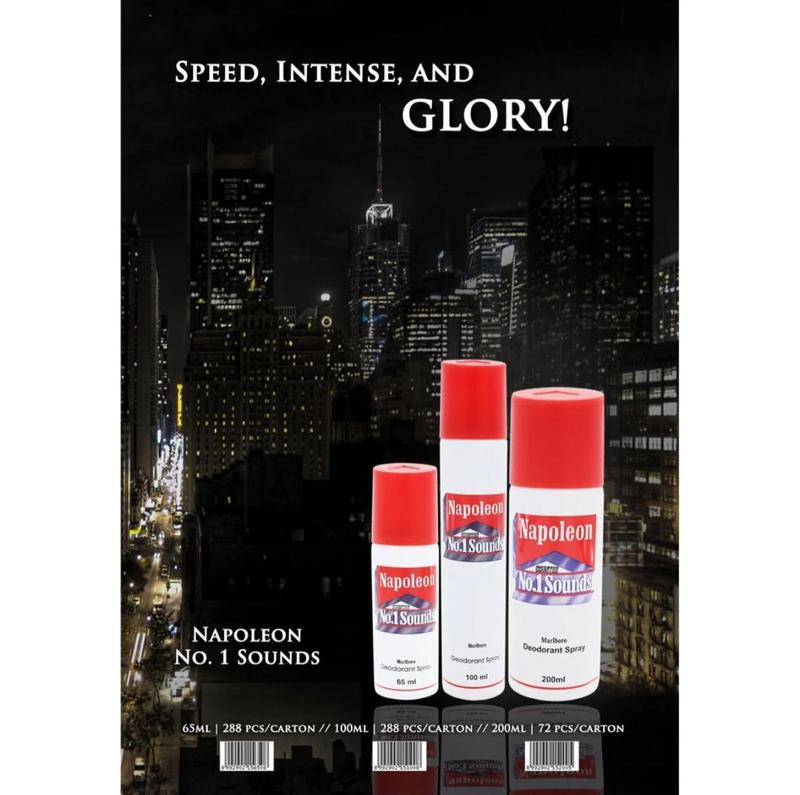 Marlboro Napoleon Parfum Deodorant Spray Pria 200ml Hitam dan Putih 7