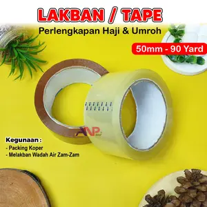 ANP88 Lakban Tape 90 Yard Daya Rekat Kuat / Isolasi Bening Sangat Rekat / Lakban Untuk Packing / Lakban Bening 50mm / Lakban Coklat 50mm