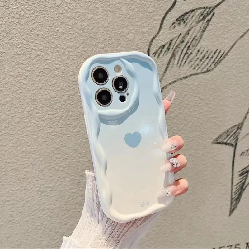 Vỏ cho iPhone 11, 12, 7 / 8, 7plus, 12Pro, 8plus, xr, xsmax, x, 11Promax, 14, 13, 14plus, 11Promax, màu hồng gradient, họa tiết kem tình yêu, bọc đầy đủ, bảo vệ ống kính chống rơi 4