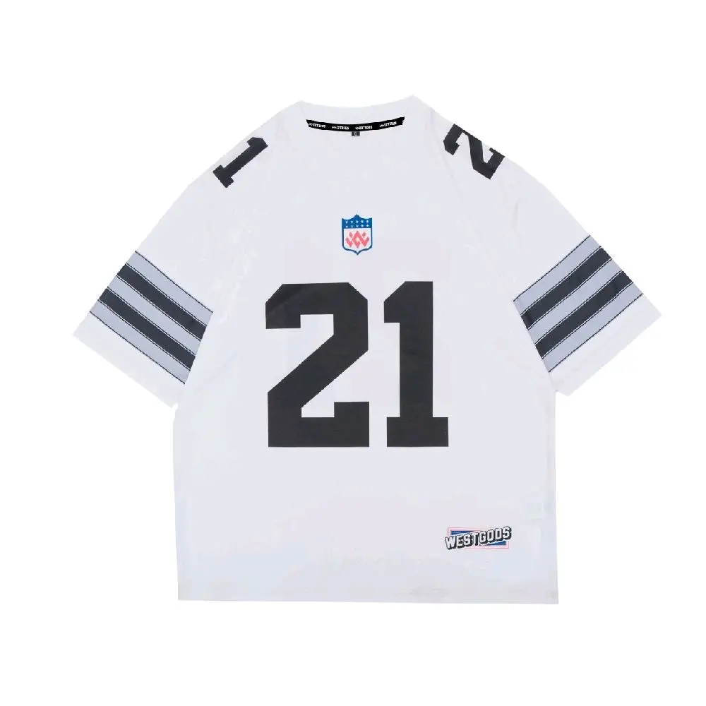 Westgods T-Shirt Jersey Number 21 Oversize White