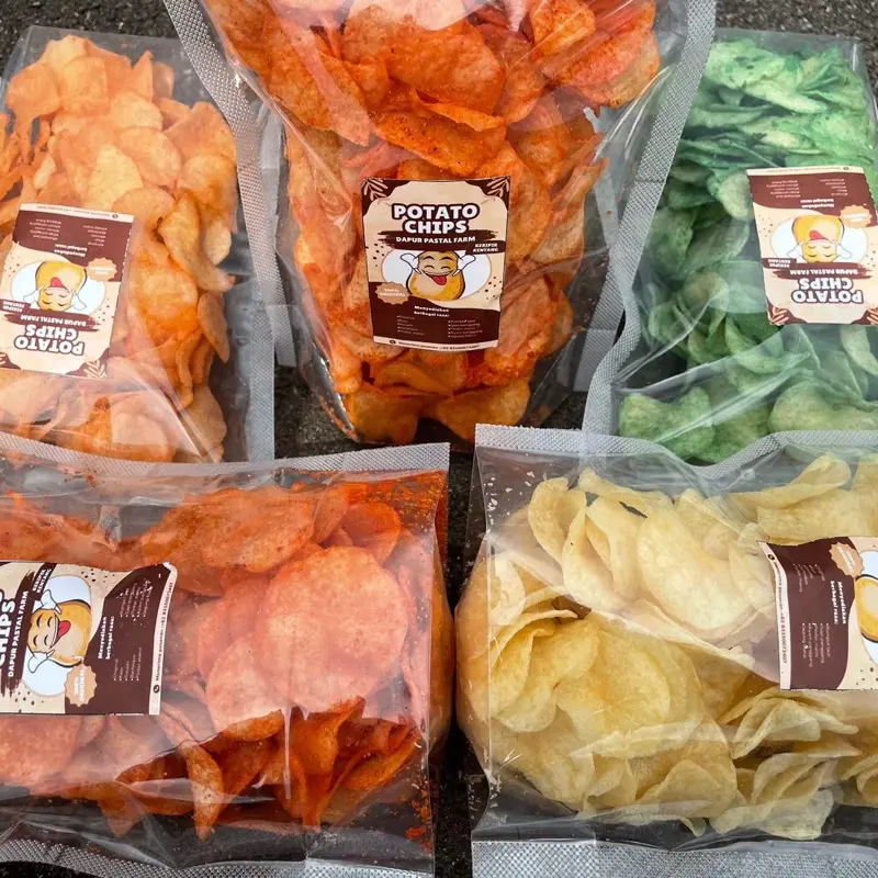 keripik kentang pedas manis isi 200g super crispy 2