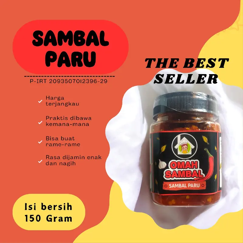 sambal paru 150 gram (asli sambal uleg). 0