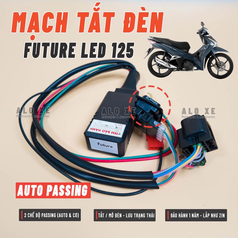Mạch tắt đèn tích hợp AUTO Passing dùng cho xe Future 125 LED 2020 - 2025 (BH 1 Năm, lắp đặt như zin) - Tặng kèm 3 dây rút, Phụ kiện - Phụ tùng future 2024 xám xi măng xemay