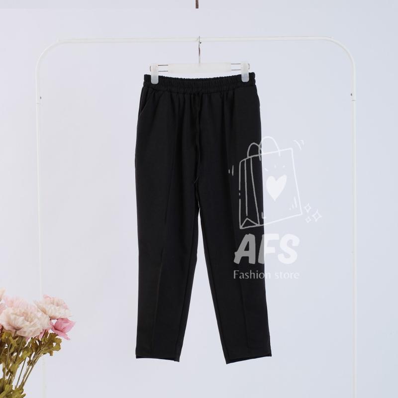 Product Introduction of ORO PANTS Celana Baggy Pants Wanita Bahan Katun Paraguay Lembut kulot stripe Celana wanita ootd  celana Nyaman Kain Halus Casual Santai Clana Panjang 10