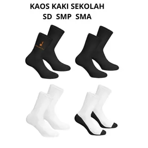 3 Pasang kaos kaki anak sekolah SD SMP SMA/ kaos kaki sekolah perempuan dan laki-laki Fashion