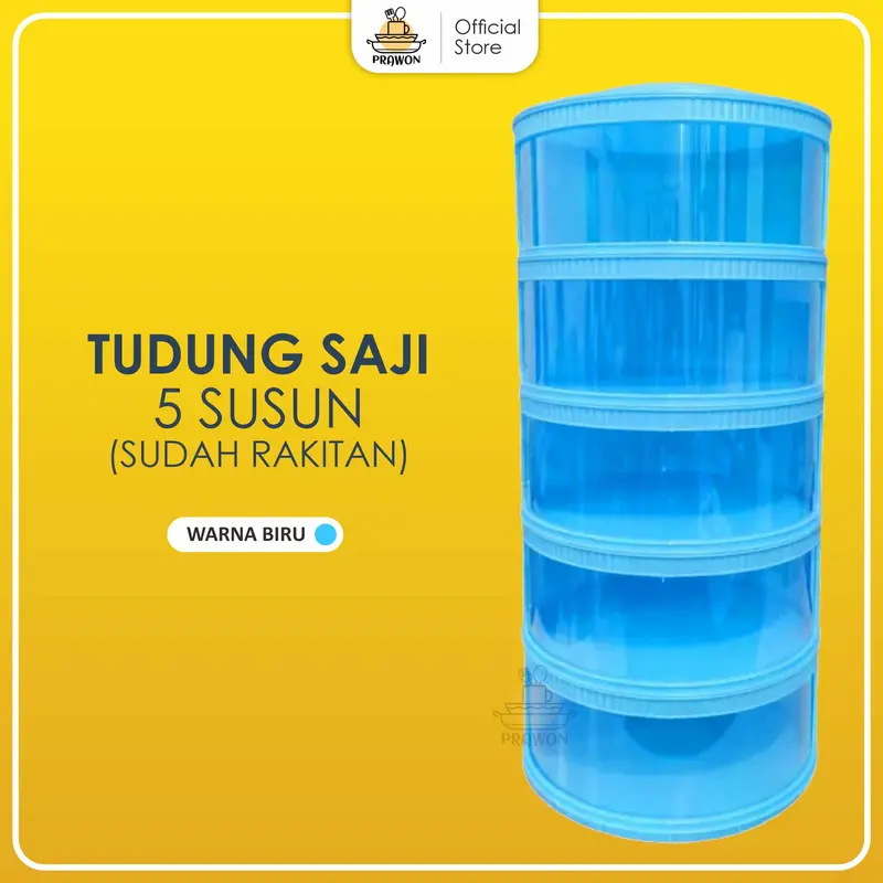 TUDUNG SAJI FOOD STORAGE PENYIMPAN MAKANAN ESTETIK 5 SUSUN RAKITAN 4