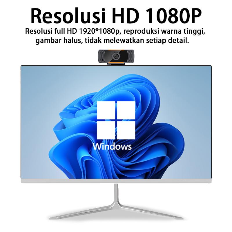 Kamera 1080P untuk laptop/PC, kamera USB komputer, konferensi video langsung, HD, dengan mikrofon bawaan. 2
