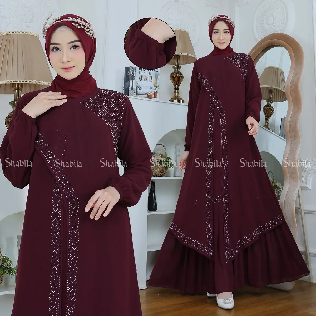 Inara Gamis Ceruty Gamis Simple Nyaman