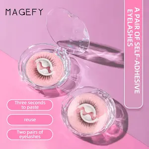 MAGEFY Bulu Mata 3D Self-Adhesive Tanpa Lem Natural Curl 7328 Eyelash Extension Wajah Praktis & Aman untuk Pemula