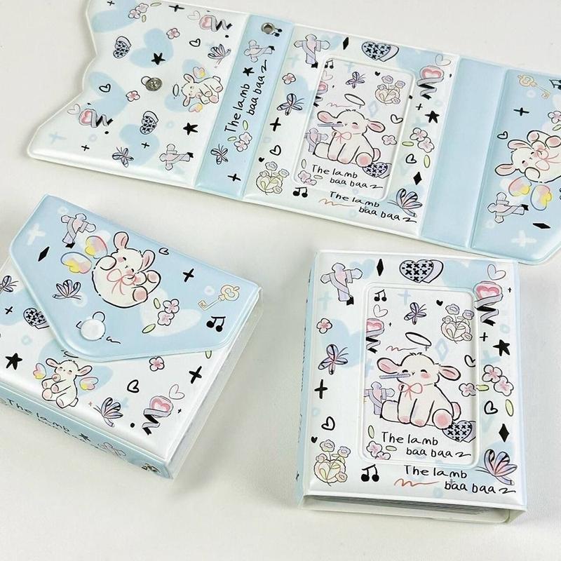 Album Ảnh 3 Inch, Mới, Dung Lượng Thẻ 32 Chiếc, Chất Liệu PU, Thích Hợp Cho Người Sưu Tập Thẻ Thần Tượng, Đóng Gáy Lá Rời 1