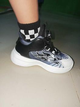 Product Review of (COD)iFans Sepatu Sneakers Anak Sepatu Kets Ankle Anak Sepatu Olahraga Anak Laki Laki Ringan Breathable 6-15 Tahun from S**a A**y 2