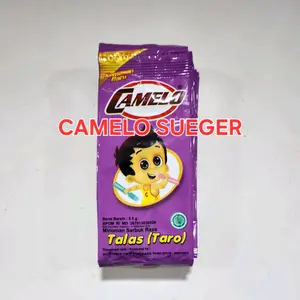 Minuman Bubuk Es Camelo Rasa Talas (Taro) - 24 Renteng isi 240 Pcs harga murah