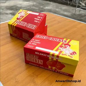 Dus Fried Chicken Terbaru Murah / Box Ayam Goreng / Kemasan Fried Chicken / Wadah