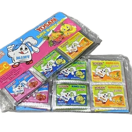 PERMEN KARET YOSAN 2 IN 1 ISI 24 PCS Gula Gum 2