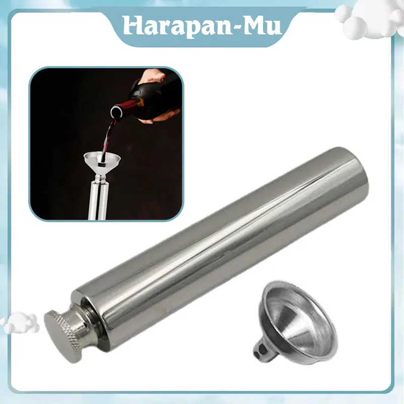 Botol Hip Flask Stainless Botol Minum Hip Flask Botol Hip Flask Wine Mini Portable 2oz Bahan Stainless Steel